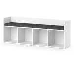 Vicco - tag�re pour enfants luigi, blanc, 142. 4 x 53. 4 cm sans bo�tes pliantes