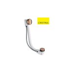 Vidage baignoire automatique à cable 80 cm avec siphon orientable or rose - cristina ondyna vb41746p Vidage baignoire automatique à cable 80 cm avec siphon orientable or rose - cristina ondyna vb41746p