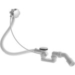 Garniture de vidage et de trop - plein pour baignoire ? chrome durable ? longueur 530 mm ? compatible ...