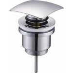 Vidage clic - clac carr� pcuq ? bonde laiton chrom� 1 '1 / 4 ? syst�me push pour activation ? compatible ...