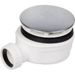 Vidage pour receveur de douche abaisse' mm. 90 bouchon en acier inoxydable 120 mm.