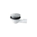 Bonde � syphon pour plaques de douche dimensions : �vacuation diam. 40 / 50 sans couvercle