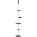 Vidaxl - arbre  chat du sol au plafond gris fonc 263, 5 - 289, 5 cm