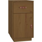 Vidaxl - armoire de bureau marron miel 40x50x75 cm bois massif de pin
