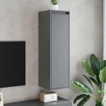 Vidaxl - armoires murales 2 pcs gris 30x30x100 cm bois de pin massif