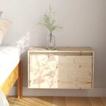 Vidaxl ? armoire murale en bois de pin massif 60x30x35 cm ? charge maximale 60 kg ? meuble d�coratif ...