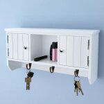 Vidaxl - armoire murale pour cl�s et bijoux avec portes et crochets