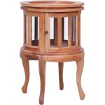 Vidaxl - armoire de vitrine naturel 50x50x76 cm bois d'acajou massif