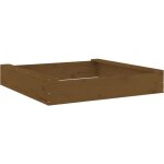 Bac � sable avec si�ges marron miel carr� bois de pin massif - vidaxl