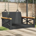 Balancelle noir 63x62x40 cm r�sine tress�e - vidaxl