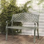 Vidaxl - banc de jardin 102 cm aluminium coulé vert Vidaxl - banc de jardin 102 cm aluminium coulé vert