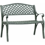 Vidaxl - banc de jardin 102 cm aluminium coulé vert Vidaxl - banc de jardin 102 cm aluminium coulé vert