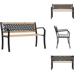 Vidaxl - banc de jardin 120 cm bois - banc de jardin - mobilier de jardin - banc ext�rieur - chaise longue ...