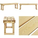 Vidaxl - banc de jardin 140 cm bois de pin impr�gn� - banc de jardin - banc ext�rieur - mobilier de jardin ...