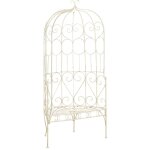Vidaxl - banc de jardin 95 cm fer blanc antique