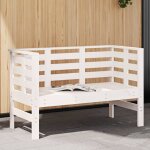 Vidaxl - banc de jardin blanc 111, 5x53x71 cm bois massif de pin
