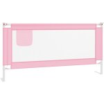Vidaxl - barrire de scurit de lit d'enfant rose 180x25 cm tissu