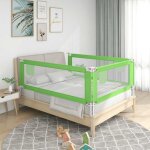 Vidaxl - barri�re de s�curit� de lit d'enfant vert 120x25 cm tissu