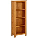 Vidaxl - biblioth�que � 4 niveaux 45x22x110 cm bois de ch�ne massif