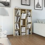 Vidaxl - bibliothèque de diviseur moderne avec 13 espaces ouverts dans le salon en bois mobile diverses ... Vidaxl - bibliothèque de diviseur moderne avec 13 espaces ouverts dans le salon en bois mobile diverses ...