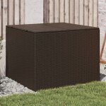 Bo�te de rangement de jardin marron 291l r�sine tress�e - vidaxl
