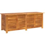 Vidaxl - boîte de rangement de jardin persiennes 150x50x56cm bois acacia Vidaxl - boîte de rangement de jardin persiennes 150x50x56cm bois acacia