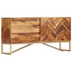 Vidaxl buffet 118x30x60 cm bois massif de sesham