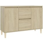 Buffet chne sonoma 101x35x70 cm bois d'ingnierie
