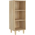 Vidaxl - buffet ch�ne sonoma - buffet style industriel meuble de rangement - 34, 5x32, 5x90 cm bois d'ing�nier ...