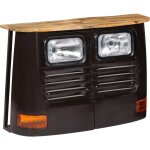 Vidaxl - buffet en forme de camion bois de manguier massif gris fonc�