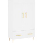 Vidaxl - buffet haut, meuble de rangement blanc 69, 5x31x115 cm bois d'ingnierie