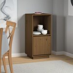 Buffet marron miel 38x35x80 cm bois massif de pin vidaxl