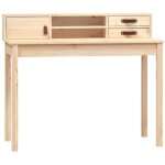 Vidaxl bureau 110x50x93 cm bois massif de pin