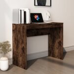 Bureau chne fum 90x40x72 cm bois d'ingnierie