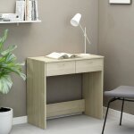 Bureau ch�ne sonoma 80x40x75 cm agglom�r�