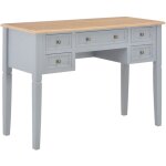 Vidaxl - bureau gris 109, 5 x 45 x 77, 5 cm bois