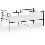 Cadre de canap� - lit sans matelas noir m�tal 90x200 cm vidaxl