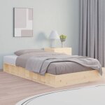 Cadre de lit 120x190 cm petit double bois massif