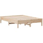 Cadre de lit 140x190 cm bois de pin massif