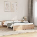 Vidaxl - cadre de lit lit adulte pour chambre à coucher bois massif 160x200 cm Vidaxl - cadre de lit lit adulte pour chambre à coucher bois massif 160x200 cm