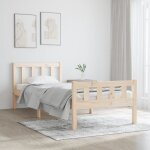 Cadre de lit bois massif 90x190 cm simple Cadre de lit bois massif 90x190 cm simple