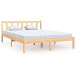 Cadre de lit sans matelas bois massif vidaxl Cadre de lit sans matelas bois massif vidaxl