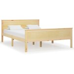 Cadre de lit sans matelas bois massif de pin 160x200 cm vidaxl Cadre de lit sans matelas bois massif de pin 160x200 cm vidaxl