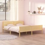 Cadre de lit bois de pin massif 180x200 cm