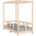 Cadre de lit pour enfant 70x140 cm bois de pin massif vidaxl