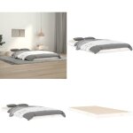 Vidaxl - cadre de lit sans matelas blanc 100x200 cm bois de pin massif - cadre de lit - lit simple - ...