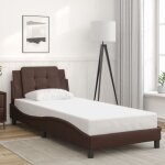 Vidaxl - cadre de lit sans matelas marron 90x190 cm similicuir