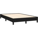 Cadre de lit sans matelas noir 120x190 cm tissu vidaxl
