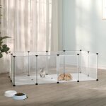 Vidaxl - cage pour petits animaux transparent 144x74x46, 5 cm pp et acier Vidaxl - cage pour petits animaux transparent 144x74x46, 5 cm pp et acier