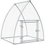 Cage pour poules argenté 100x105x120 cm acier galvanisé vidaxl Cage pour poules argenté 100x105x120 cm acier galvanisé vidaxl